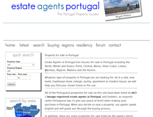 Tablet Screenshot of estateagentsportugal.co.uk